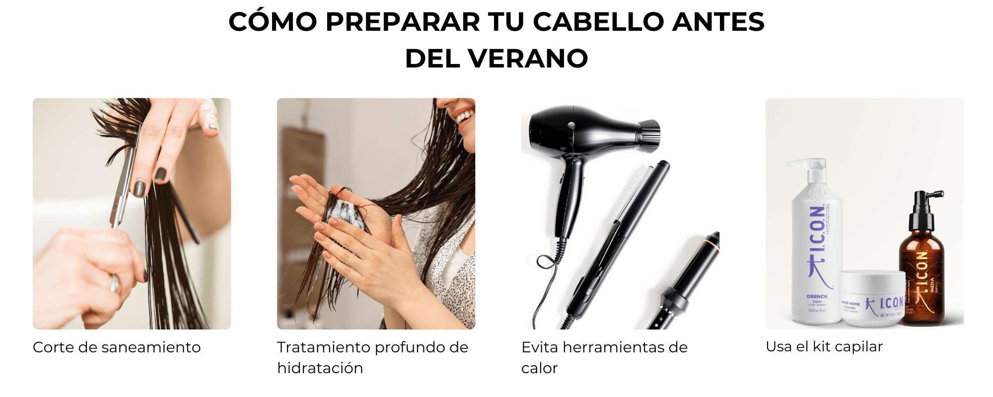 Pasos para preparar el cabello antes del verano